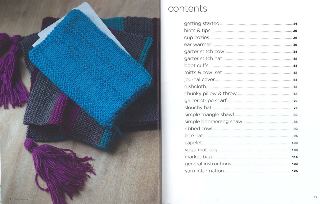 Leisure Arts Complete Knit Collection Beginners Knitting Book